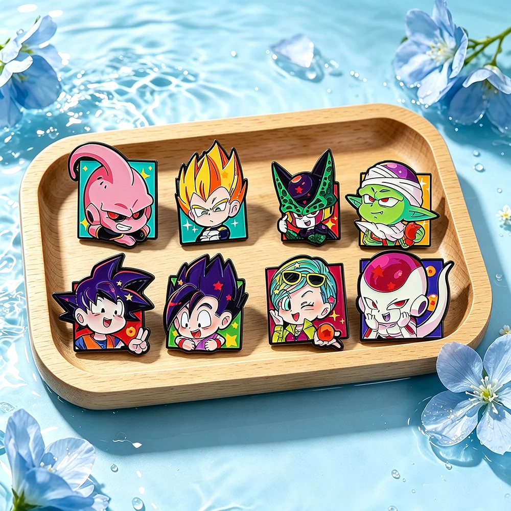 Lapel Pin Enamel - 8 Stück Chibi Goku Charakter Emaille-Pins