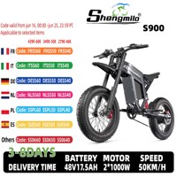 Shengmilo S900 Electric Bike For Adult 1500W60V30Ah Battery Mountain Off-Road Motorcycle 20*4.0 Inch Fat Tire E-bike Bicycle