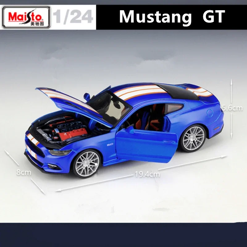 

1:24 Ford Mustang GT 2015 Modified Alloy Car Model Diecast Metal Toy Vehicle High Simulation Muscle Sports Car Collection Gift