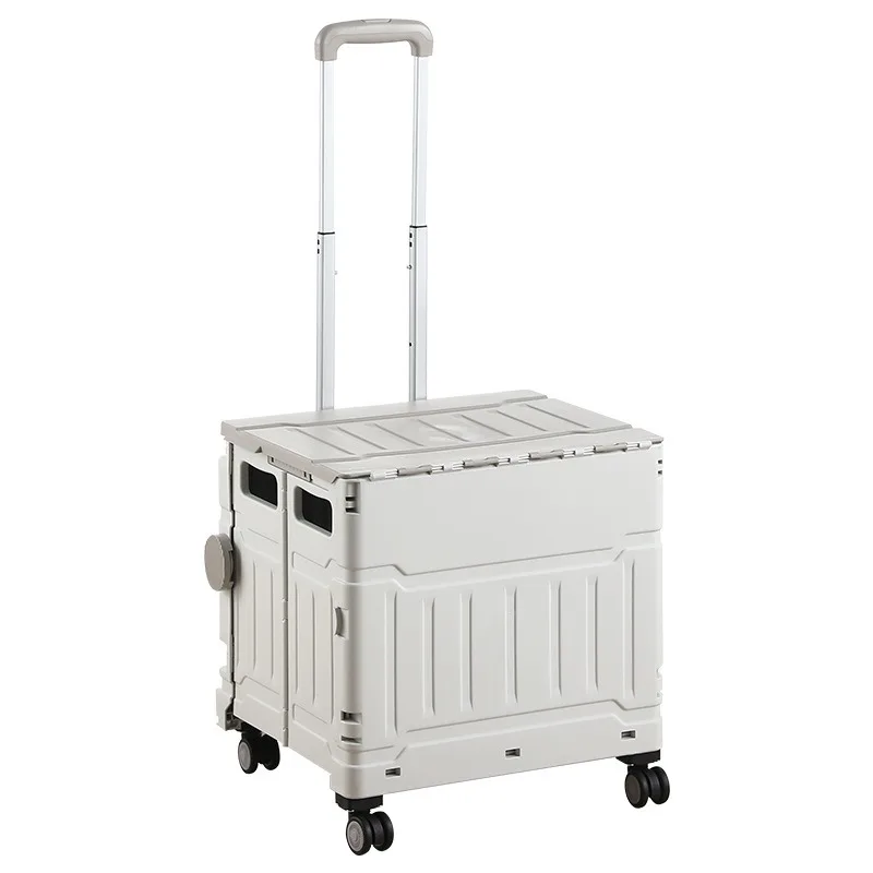 

Selected foldable shopping carts Essential household utility trolley trailer for grocery shopping and package pickup