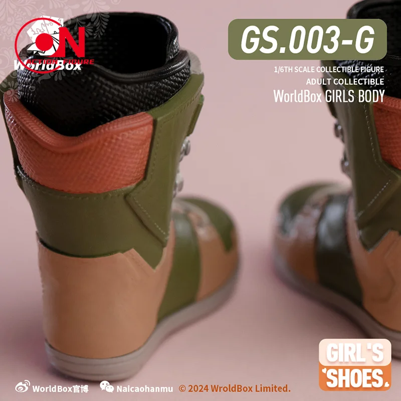 Worldbox GS003 1/6 أحذية التزلج النسائية الصلبة أحذية الثلوج الملابس نموذج صالح 12 ''الجندي عمل الشكل دمى الجسم #3