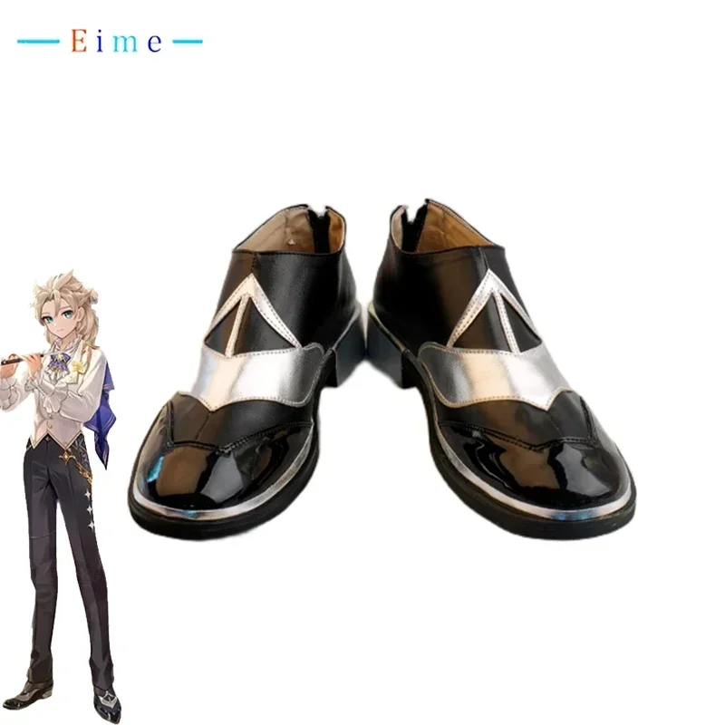 albedo-cosplay-shoes-game-genshin-impact-music-concert-cosplay-prop-flat-pu-leather-shoes-halloween-party-boots-custom-made
