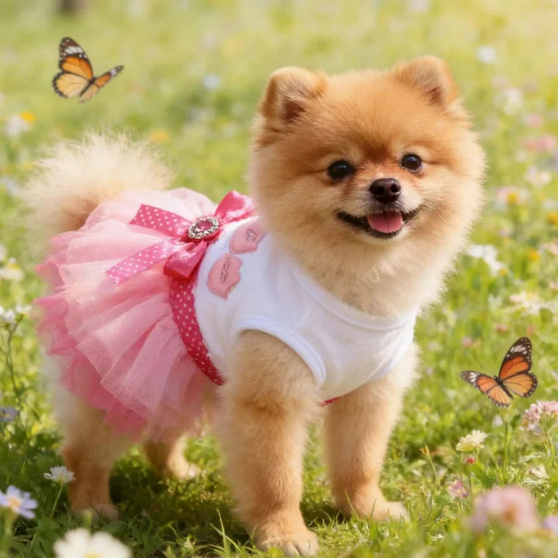 

Dog Summer Dress for Pets Luxury Clothes Puppy Bridal Gown Tulle Skirt Doggy Clothing Vestidos for Small Medium Dogs Puppy Skirt