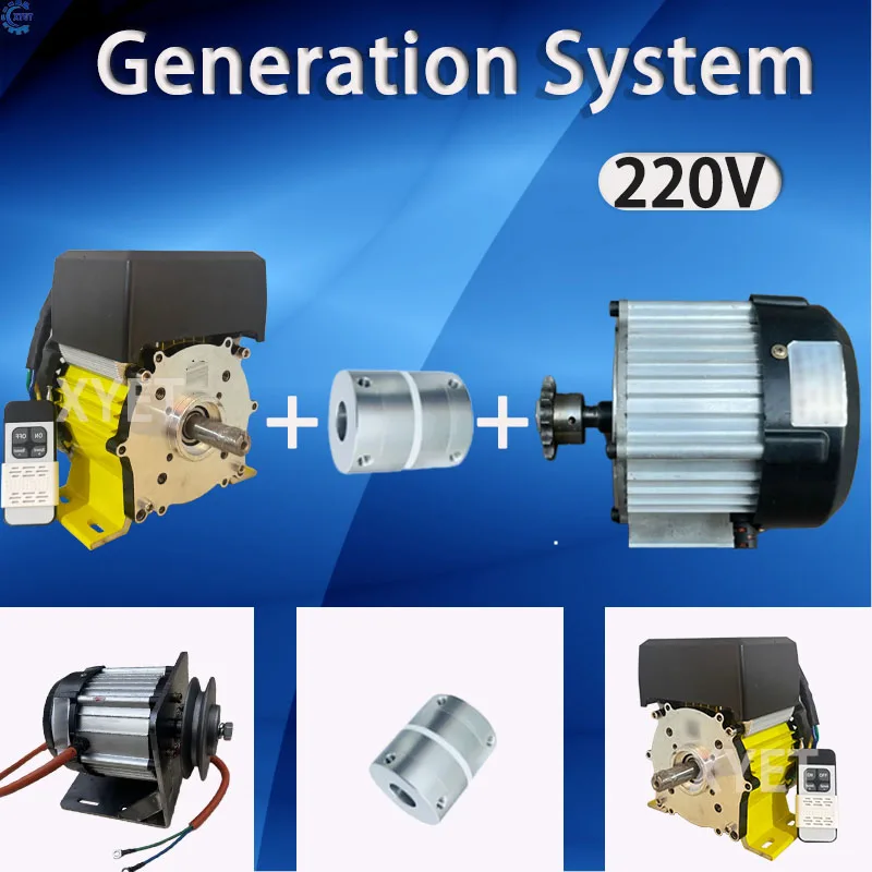 Low Noise 3000W 5000W 10KW 20KW 30KW Permanent Magnet Generator 220V AC Output High Efficiency Brushless Alternator for Home Use