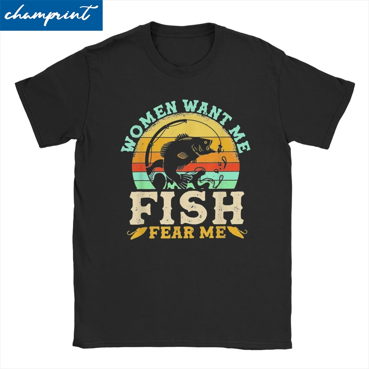 Fish Want Me Women Fear Me T-Shirts Men Women Fish Fear Gift Casual Pure Cotton Tees Short Sleeve T Shirt Graphic Printed Tops