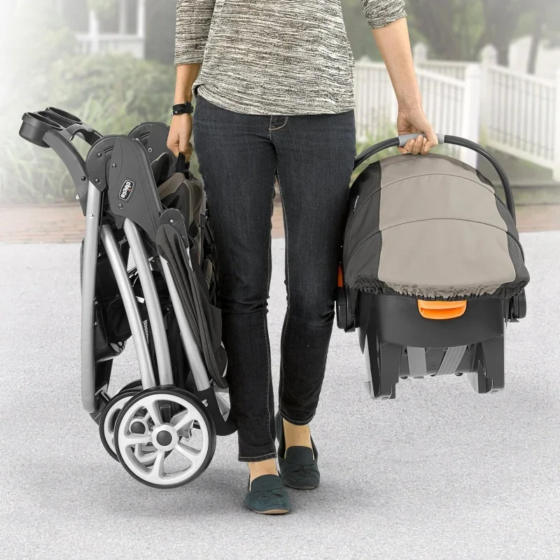 Viaro Quick-Fold Travel System, includes Infant Car Seat and Base, Stroller Combo, Baby  Gear