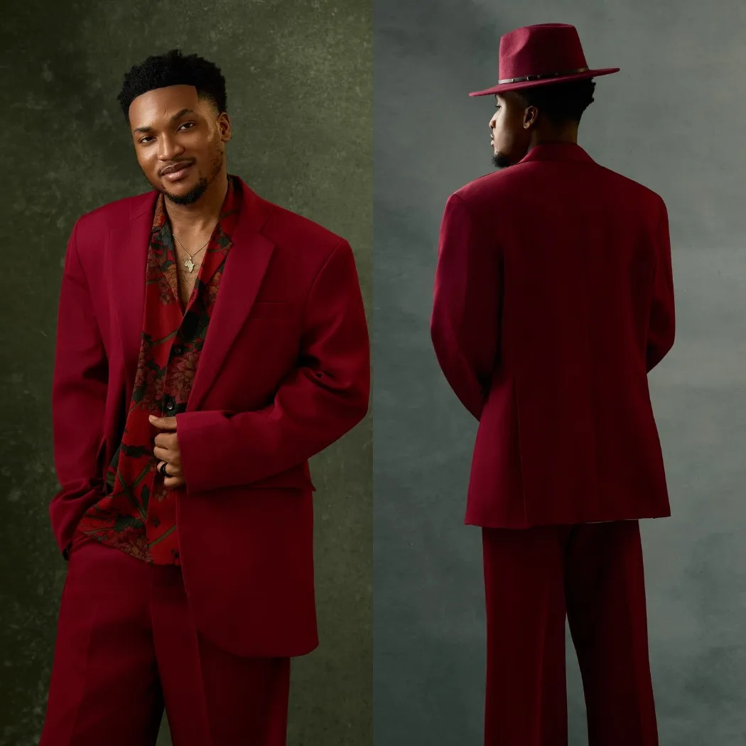 

Современный мужской костюм из 2 предметов: пиджак и брюки, деловая формальная одежда для работы, свадебный костюм для жениха, индивидуальный пошив, костюм для мужчин