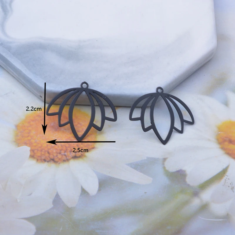20 Stück AC13842 Messing-Blumenanhänger, hohle Ohrringe, Schmuckanhänger – Detail 11