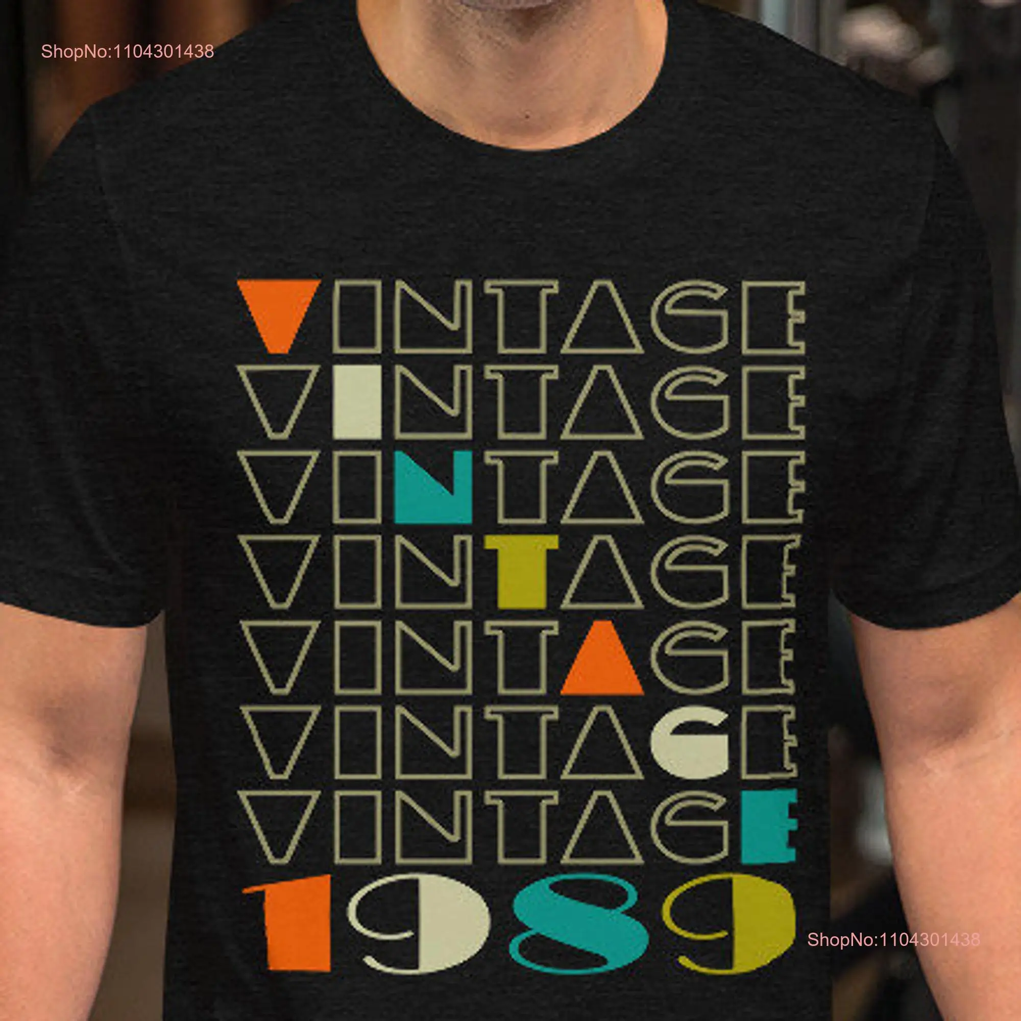 T-shirt 30e anniversaire pour hommes et femmes nés en 1989 Vintage années 1980 rétro 30e trentième ans manches longues ou courtes