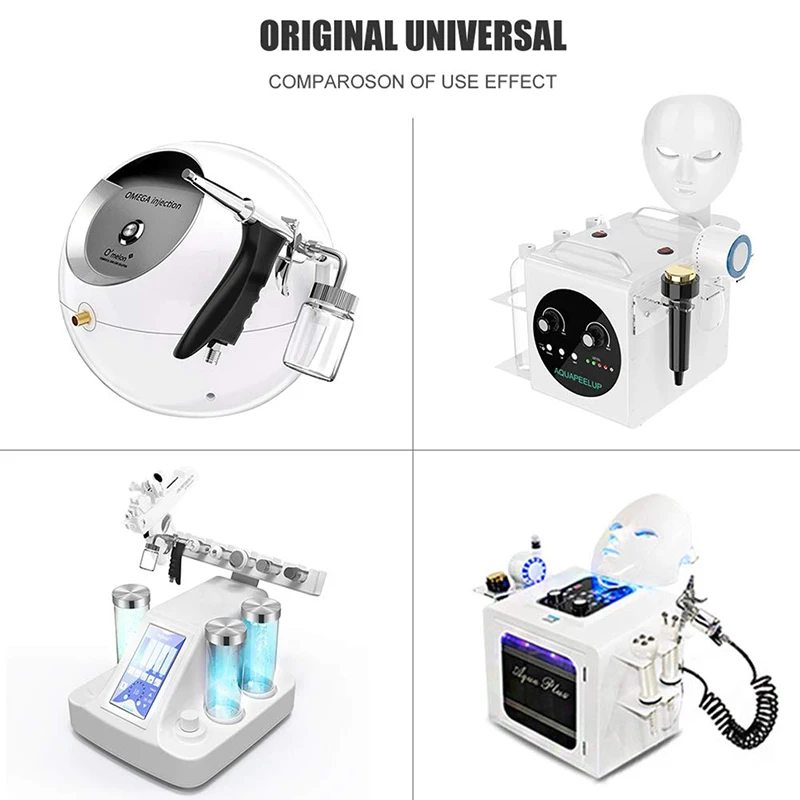 Professional Water Oxygen Machine Jet Spray Gun Kit Skin Care Facial Moisturizing Cleaning Pores Whitening Sauna Spa Beauty Home