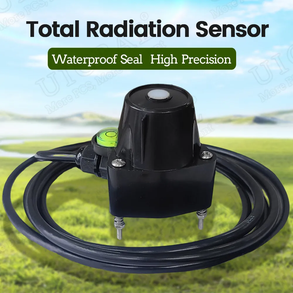 Solar Radiation Sensor 0-2000W/M range 0-2V 4-20MA Light detector 400-1100nm Wavelength range RS485 Pyranometer Transmission