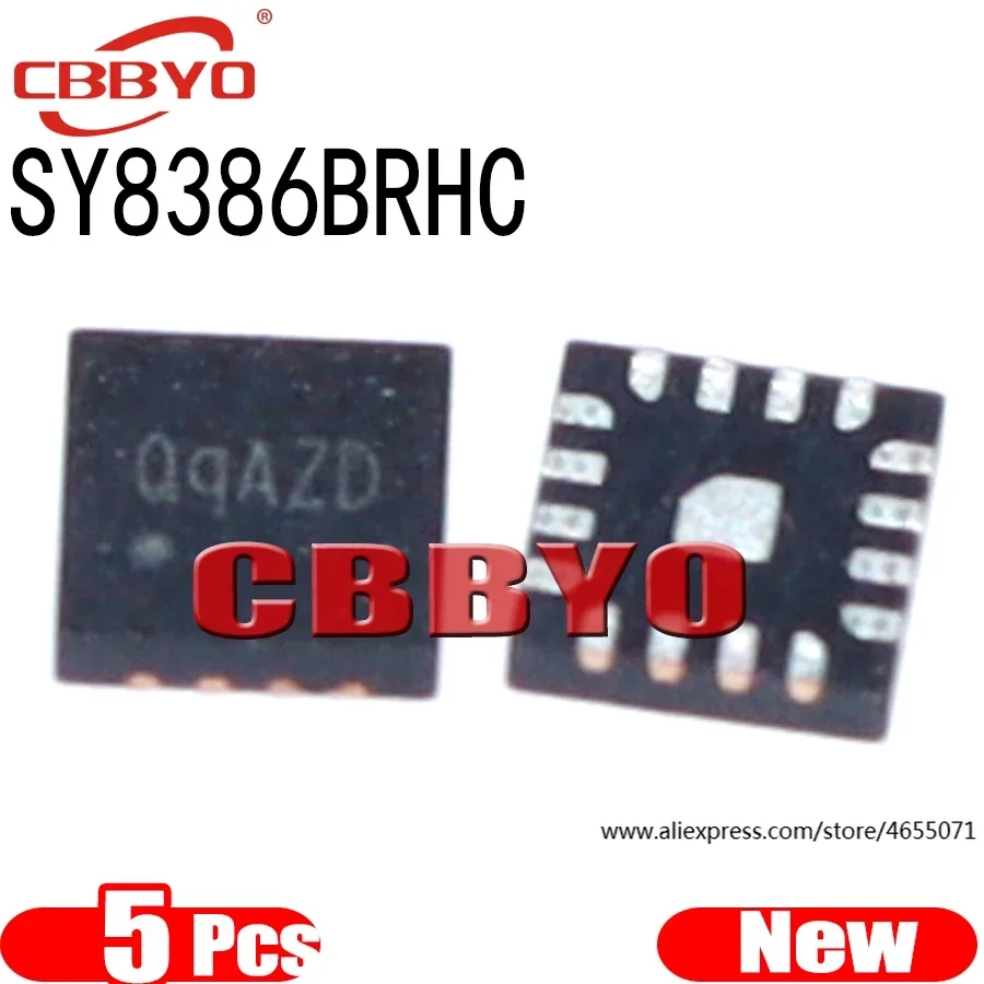 (5piece)100% New SY8386BRHC SY8386B QqAZB QqBTB Qq.. QFN-16 Chipset