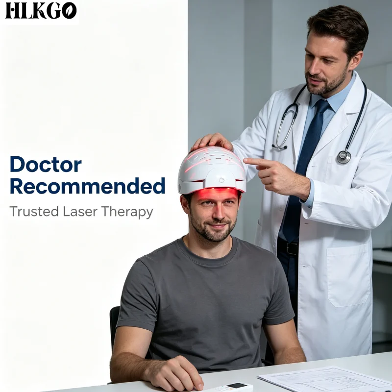 Medical Grade 300 Diodes 650nm 660nm Red Light Therapy Laser Cap for Alopecia Hair Regrowth Professional Home