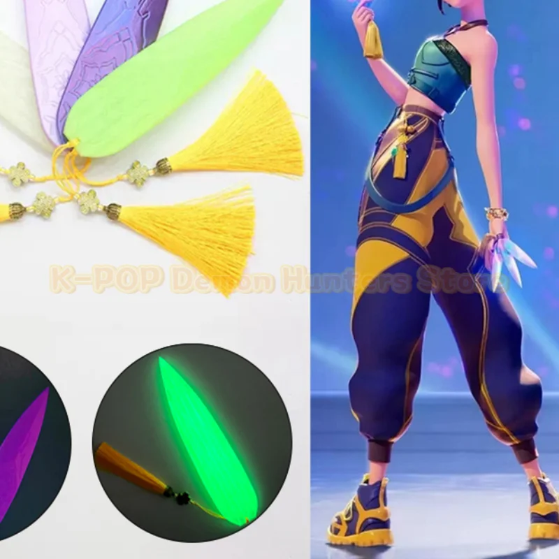 

New Demon Hunter Zoey Lights Dart Weapons Props Kpop Demon Hunter Party Glow in the Dark Party Supplies Zoey Costume Accessories