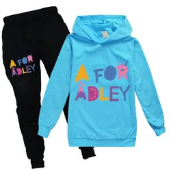 Children's Clothing A for Adley Girls Boys Clothes Sets Spring Fall Long Sleeve Sweatshirt+Pants Suits Baby 2pcs Girls Set 2025