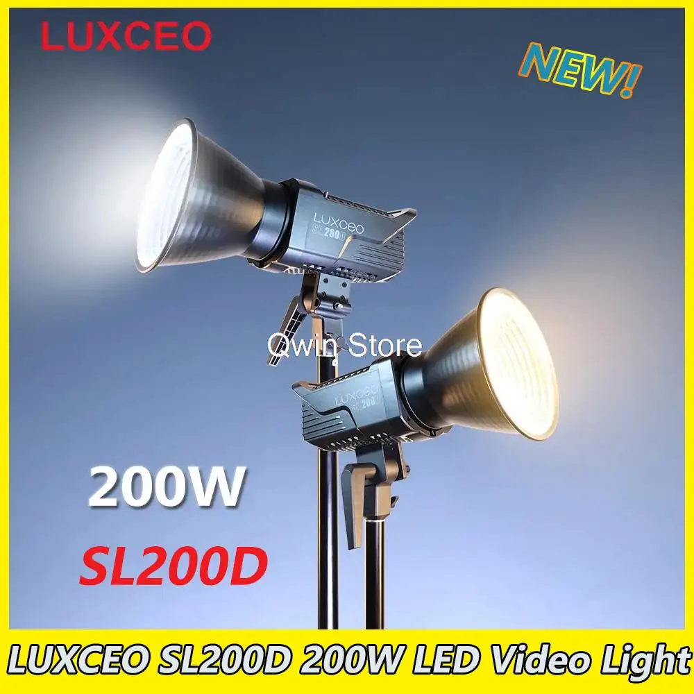 

LUXCEO SL200D LED Video Light Bi-Color 2700-6500K 200W Bowens Mount Studio Lighting With APP Control for Professinal Photography