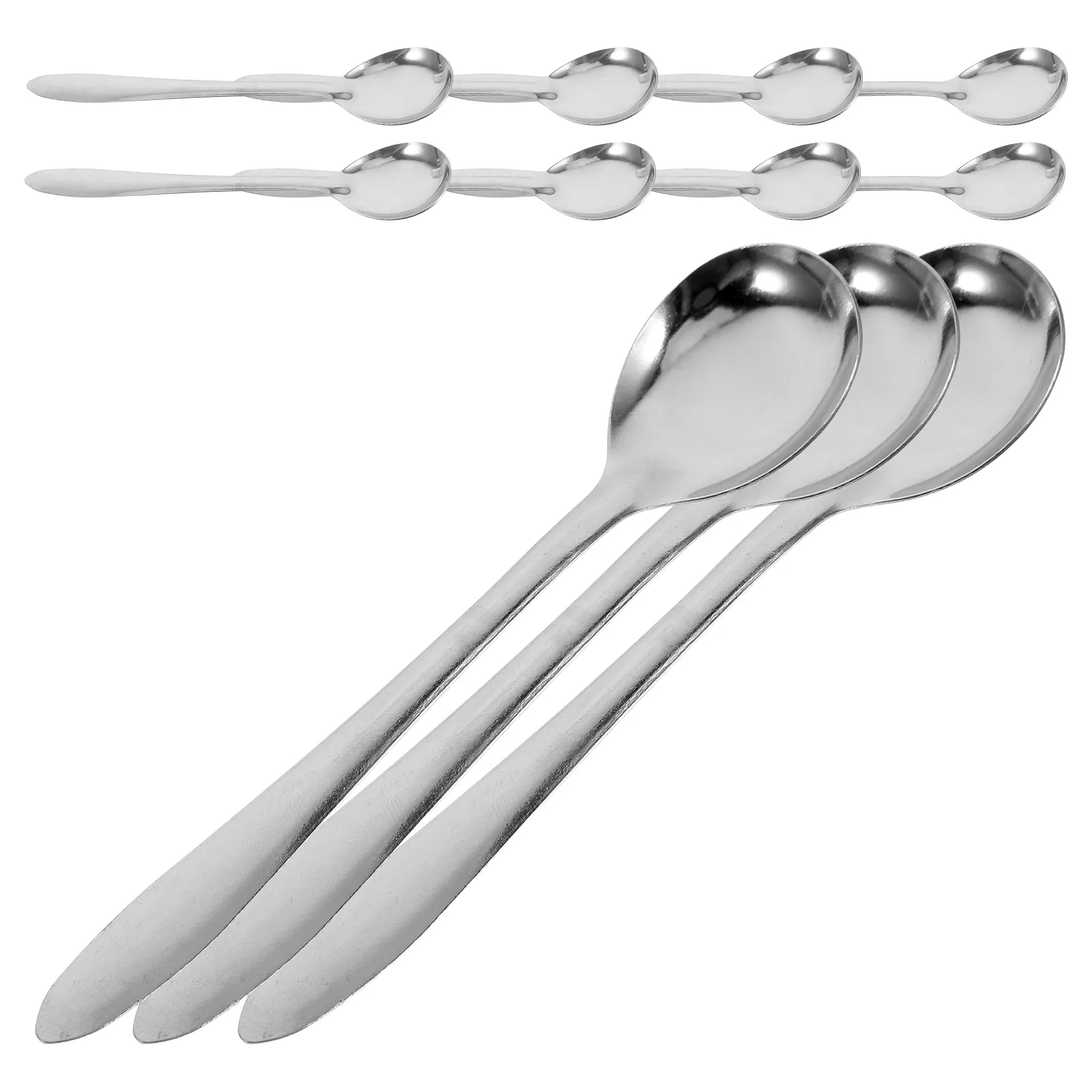 

100pcs Coffee Stainless Steel Mini Metal Tea Spoons Stirring Scoop Dessert Honey Mixing Spoons for Cream Sugar Serving