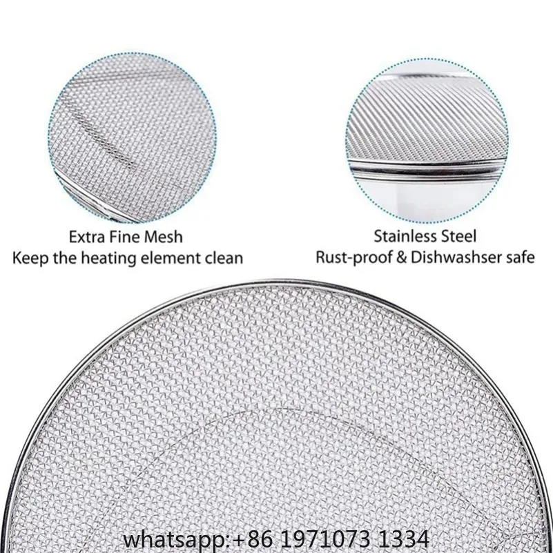 2Pcs Splatter Shield for Ninja Foodi FG551, Accessories for Ninja Foodi Smart XL 6-In-1 Indoor Grill,Dishwasher Safe