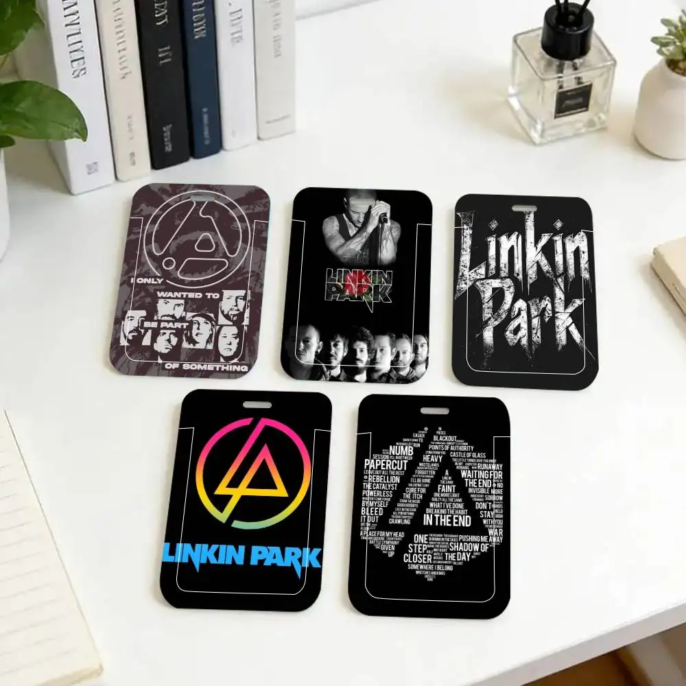 Band L-Linkin From Zero P-Park ID Card Holder Neck Strap Pendant Door Badge Holder Lanyards Keychain Work Credential Case Gift