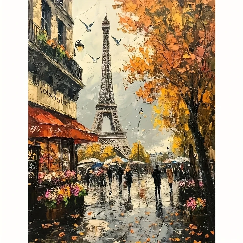 

﻿ 1000 pcs Jigsaw Puzzles Eiffel Tower Kids Toys Gift Educational Intellectual Decompressing Fun Family Game