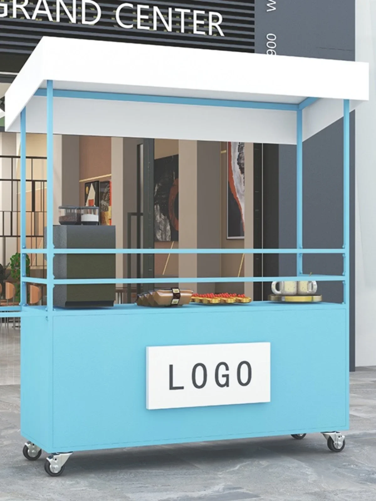 Mobile Stall Car Night Market Stall Small Cart Outdoor Stall Mobile Promotion Car Shopping Mall Display Table Float