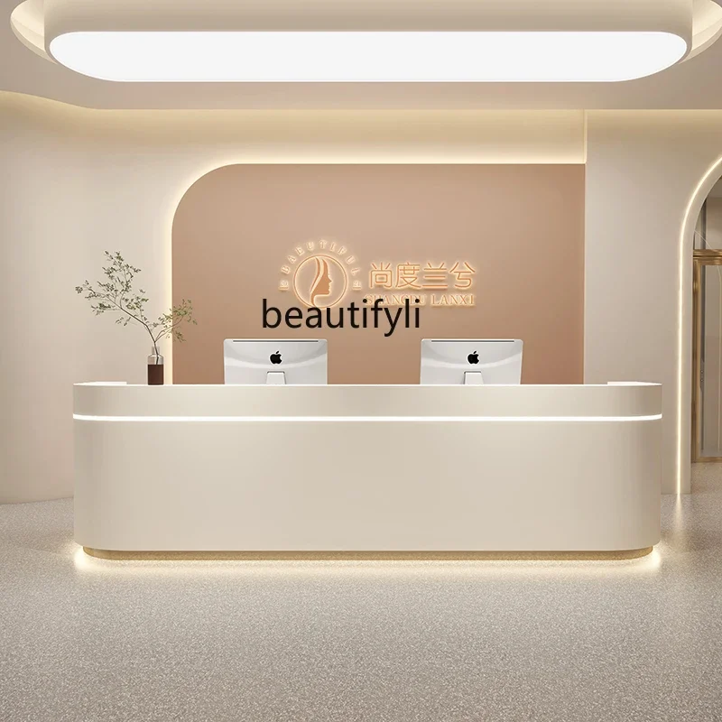 Beauty salon Bar cashier Reception desk Skin management center Service desk Company front desk Simple