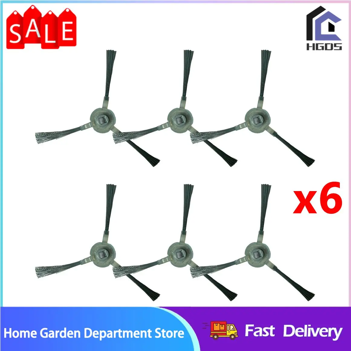 Сменные боковые щетки, 6 шт., для Lefant, робота-пылесоса M3, эффективные аксессуары для чистки углов Сменные боковые щетки, 6 шт., для Lefant, робота-пылесоса M3, эффективные аксессуары для чистки углов