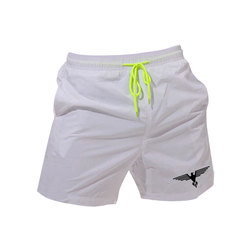 HDDHDHH-Shorts Secagem Rápida Masculina com Bolsos, Casual Home Fashion, Brand Printing