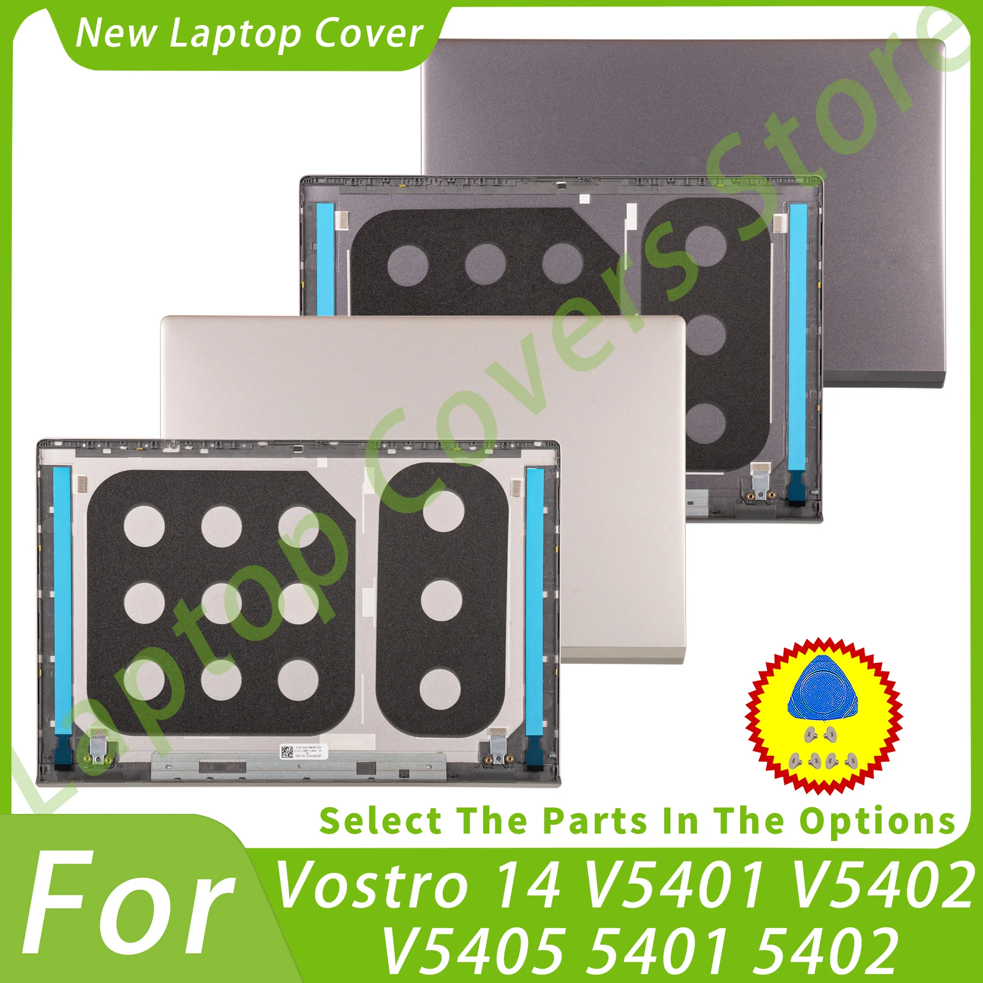 

Новая задняя крышка для Vostro 14 5401 5402 5405 V5401 V5402 V5405, задняя крышка для ремонта ноутбука, 14 дюймов, серый/серебристый