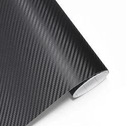 3D Carbon Fiber Black Vinyl Wrap Car Motorcycle Adhesive Vinyl Body Wrapping Film PVC Styling Auto Decal Car Accessories
