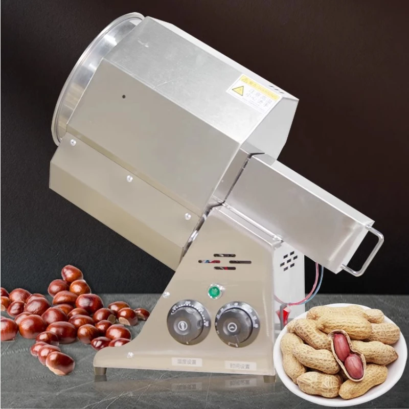 

Electric Mini Fryer for Coffee Beans, Coffee Nuts, Peanuts, and Melon Seeds, Household Fully Automatic Drum Type Mechanism