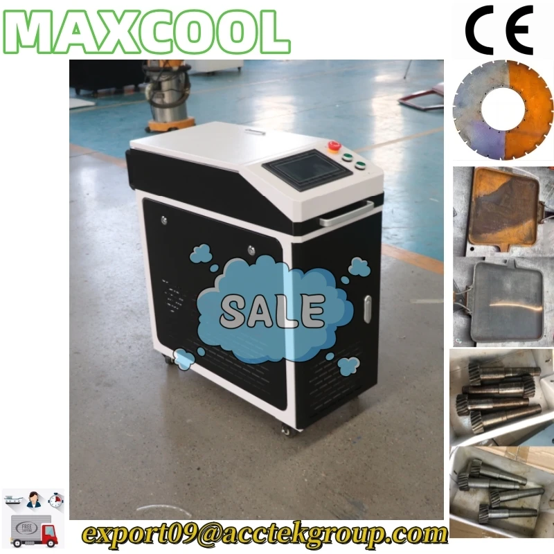 Starter-friendly MAXCOOL Burnt Wall Cleaning Engine Oil Rust Laser Cleaner 200w 300w 500w 1000w Cleaner of Rust