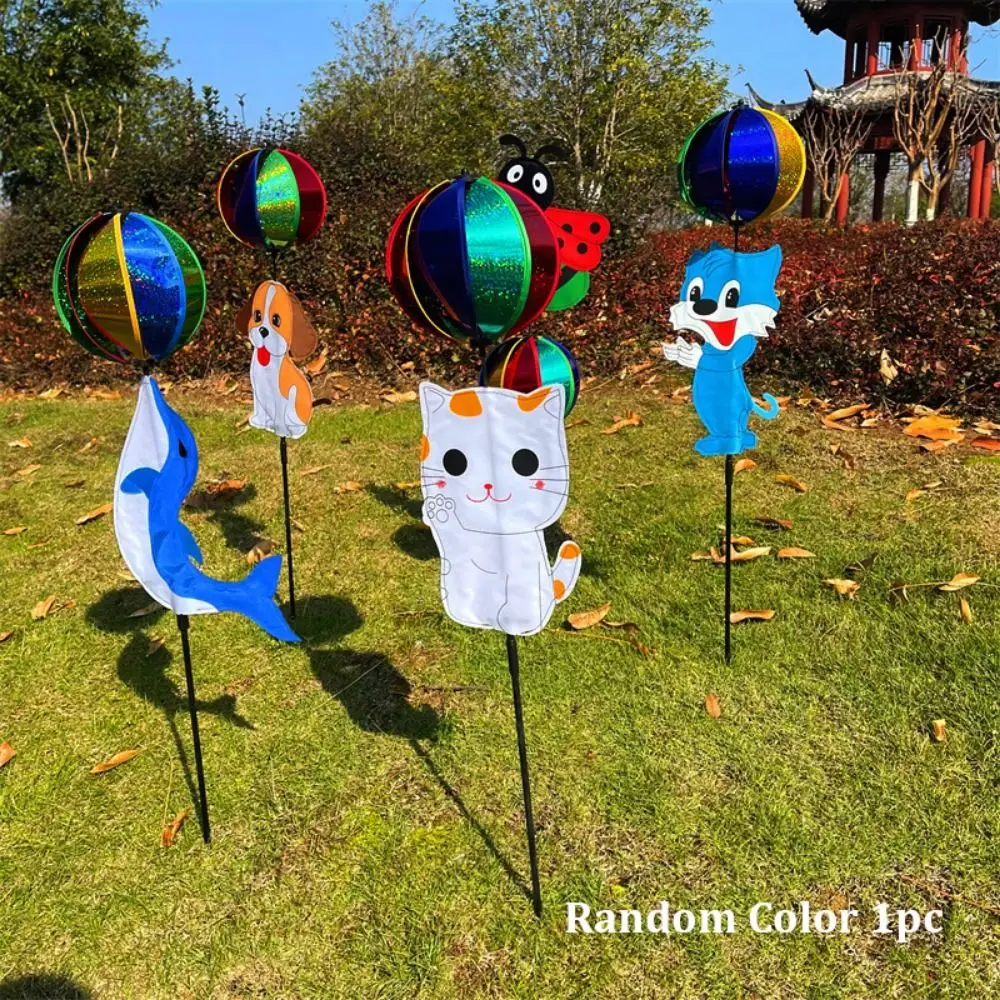 Alta qualità Multistyles Dolphin Performance Top Ball PVC Wind Spinner Regali Colorati Mulino a vento Giocattoli 80 cm Girandola Mulino a vento