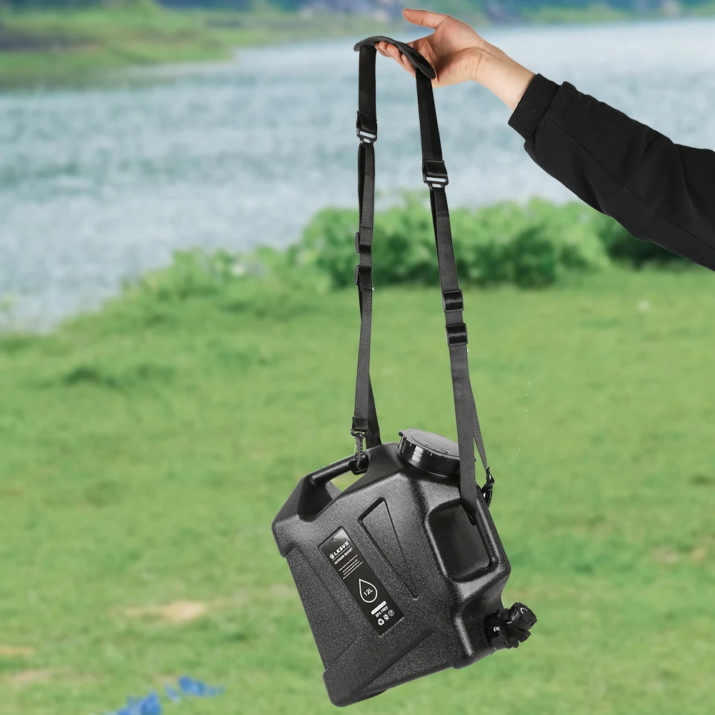 12L Water Container No Leakage Water Storage Carrier  Emergency Water Tank with Spigot for Camping Fishing Picnic Hiking