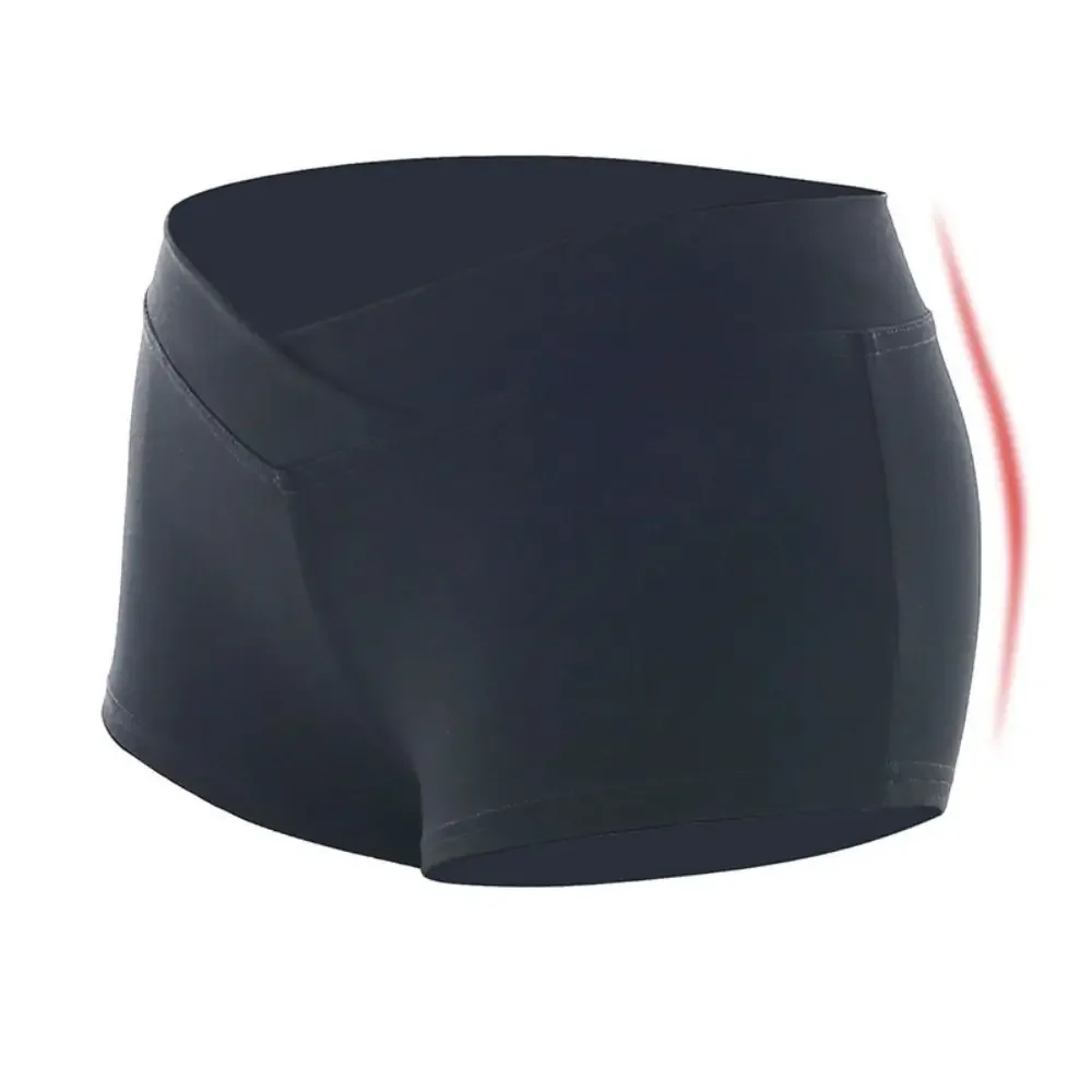 شورت رياضي قصير للغاية، سروال باليه أسود، شورت ضيق منخفض الخصر، شورت بسيط غير رسمي للياقة البدنية والجري، إكسسوارات رياضية