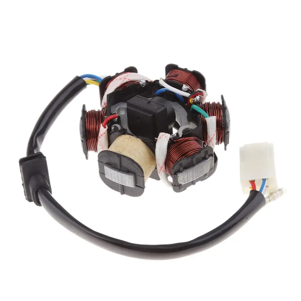 

6-Pole Magneto Stator 9mm Centre Hole for 110cc 125cc Motocycle ATV