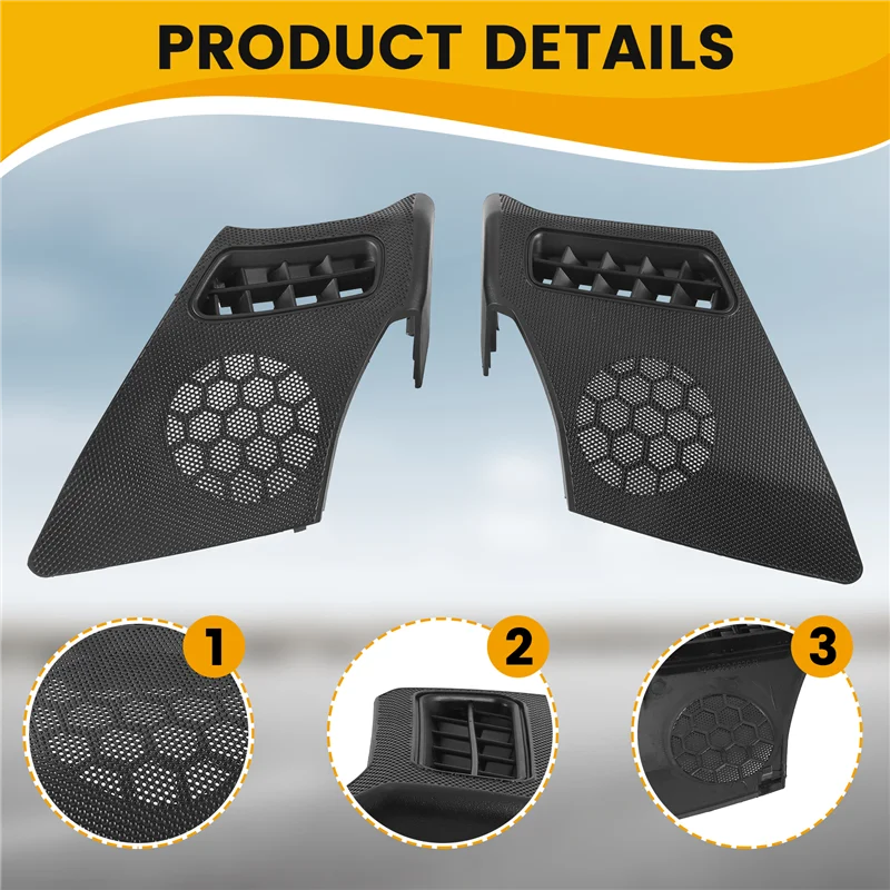 

A22F-Car Dash Board R+L Side Air Vent Speaker Grill Cover For Mercedes Benz W210 E-CLASS E320 E430 E55 1996-2002