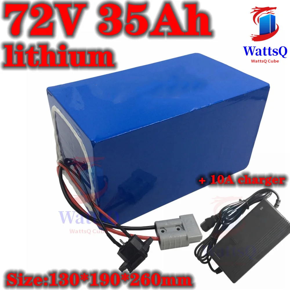 72v 35Ah lithium ion battery li ion battery BMS 20S for bike 3000w 5000w motor Vehicle tricycle scooters Go Cart 10A charger