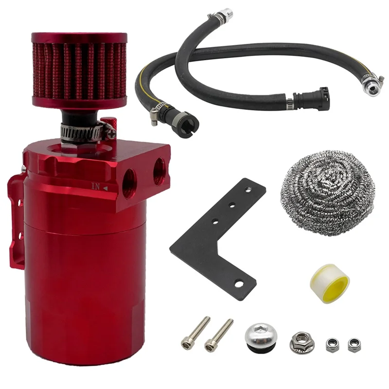 

Trending Car Breather Oil Pot Kit With Air Fiter Oil Separator For Chevy Silverado 19-20 GMC Sierra 19-20