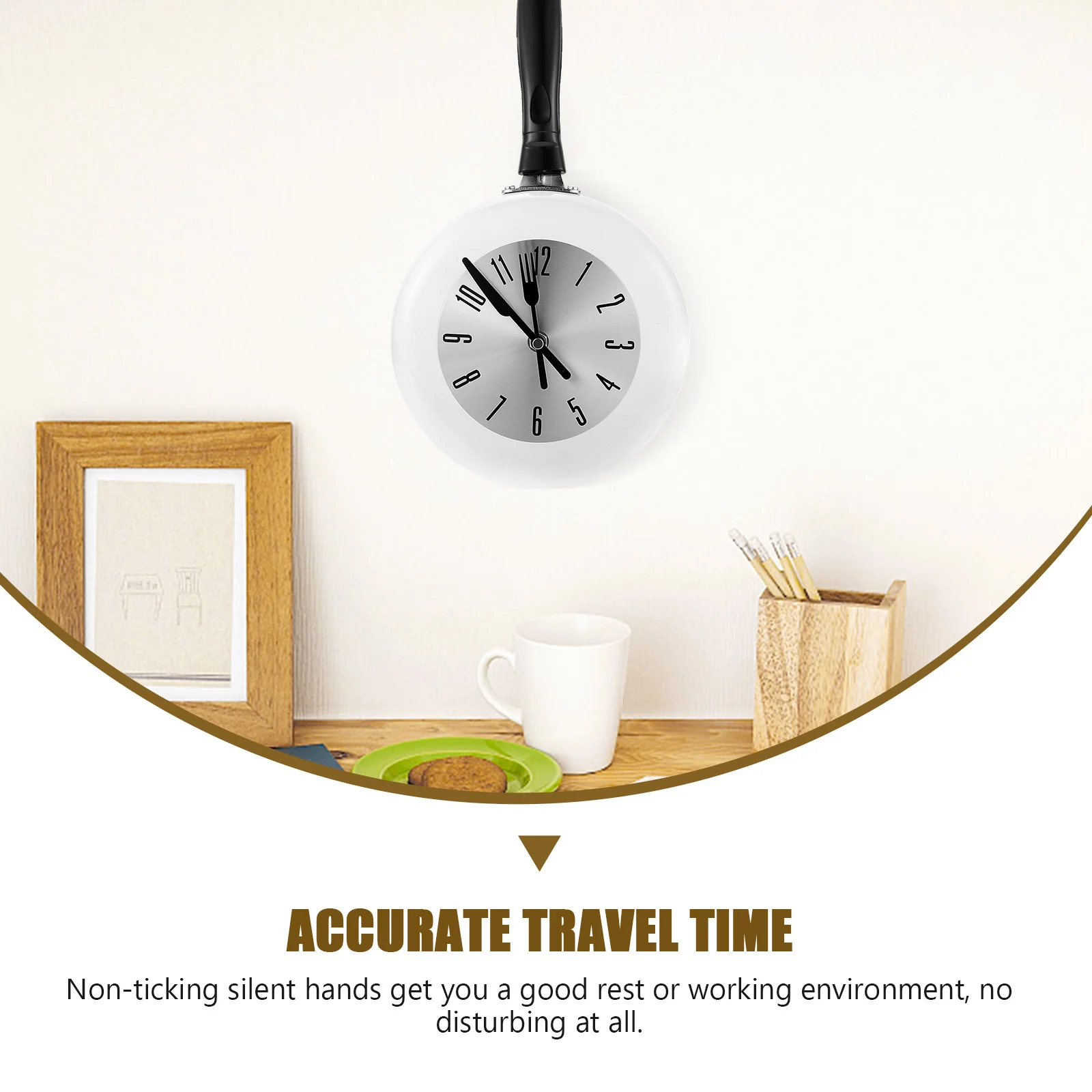 

1 set Quartz Wall Round Metal Silent Non-Ticking Hanging Clock For Home Kitchen Office Decor 3D Design Reception Room Clock