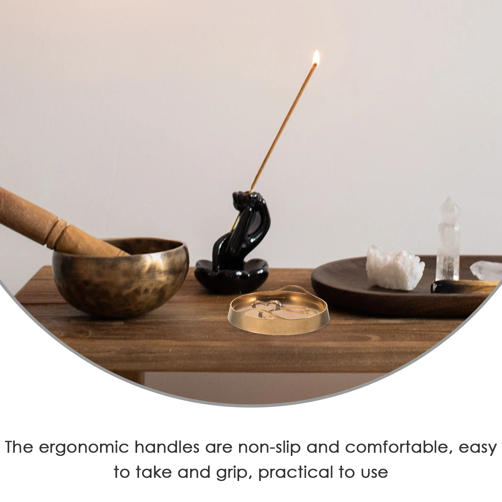 Copper Incense Press Mold Tool Chinese Style Removable Incense Seal For Home Yoga Meditation Ash Press Diy Fragrance