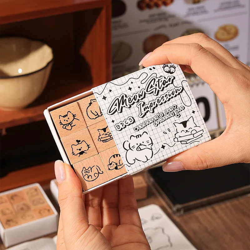 9  Funny child signet cartoon creativity DIY handmade Scrapbooking Material Diary Album Junk Journal Supplies