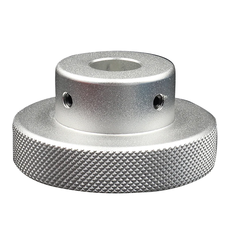 1Pcs Sand silver Aluminum Alloy Mini Handwheel For Lathe/Miller mechanical hand wheel Automation equipment parts CNC lathe proce