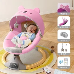 Newborn Baby Electric Rocking Chair Baby Sleeping Cradle Bed Child Comfort Chair Reclining Chair for Baby 0-3 Years Baby Bed