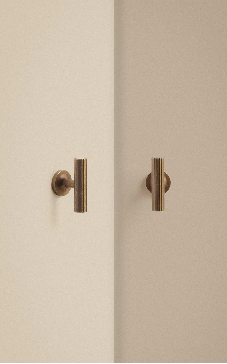 Dooroom Messing-Möbelgriff, Retro-Streifenknopf für Schrank, Kleiderschrank, Schminktisch, Schuhschrank, Schublade, Kommode, Großhandel verfügbar – Detail 10