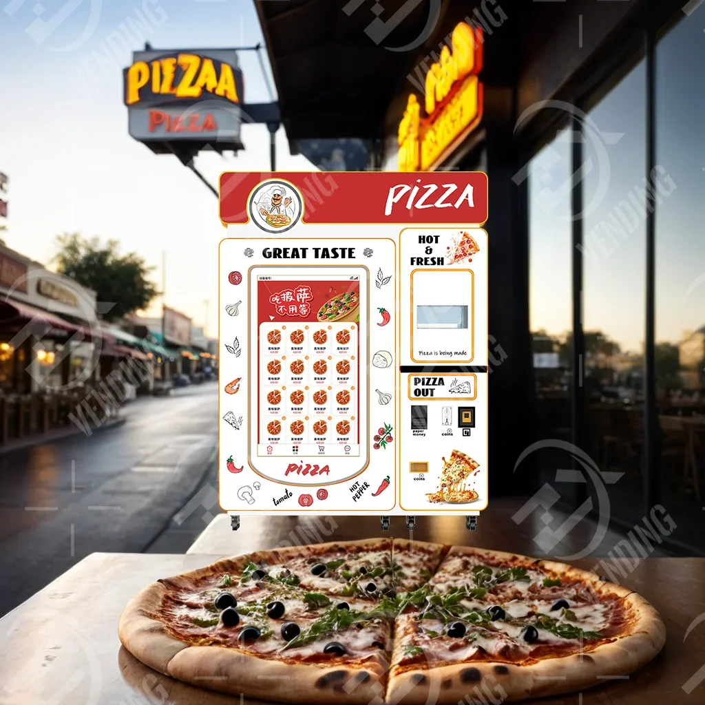 YG Customized Indoor Outdoor Self-service Fresh Smart Pizza Machine Business Fully Automatic Pizza Vending Machine For Sale