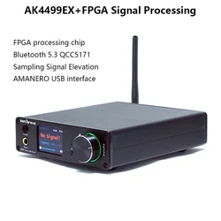 HIFI dekoder dźwięku AKM4499EX AK4191EQ DAC DSD512 32BIT 768KHz bezstratny dekoder QCC5171 Bluetooth 5.3 AS318B femtosekundowy kryształ