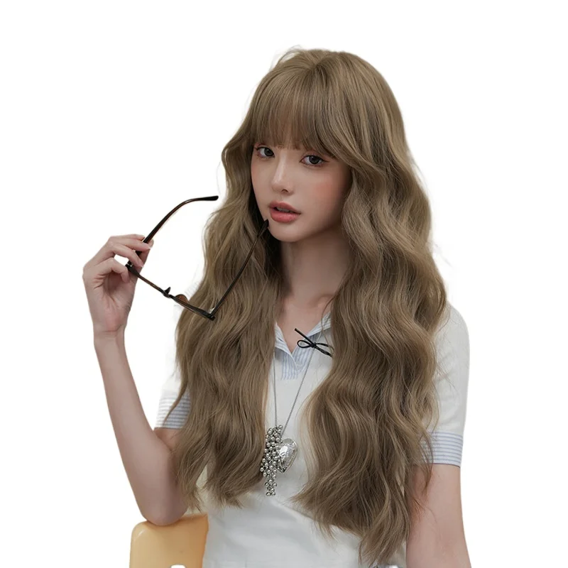 

Long Curly Hair Wig, Large Wave Fluffy Layered Headband, Cosplay Party Natural Wig, Suitable for Women To Use