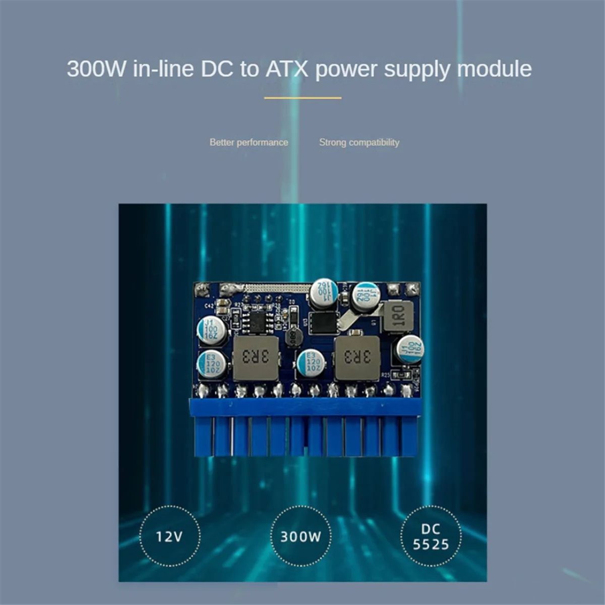 DC 12V 300W 24Pin ATX Motherboard Connector Mini ITX Power Supply DC to ATX PICO PSU Module for PC Computer Gamer