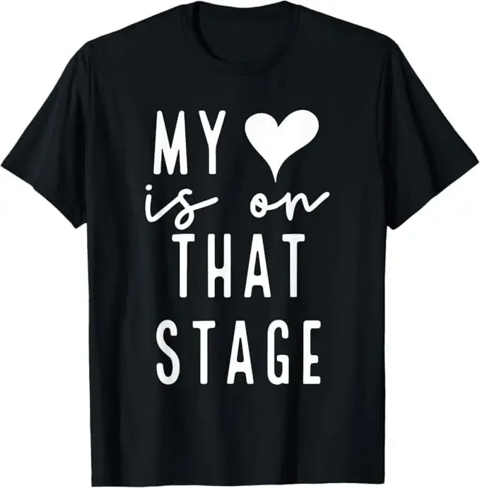 Dance Mom Retro My Heart Is On That Stage Dance Recital T-Shirt